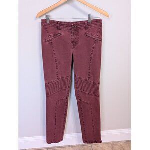 Peruvian Connection Motorcycle Moto Pants Maroon Women's Size 8